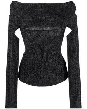 KHAITE Salma Open-Back Top - Black