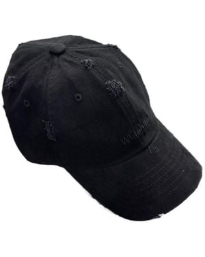 we11done Distressed Baseball Cap - Blue