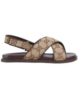 Gucci Children's Gg Sandal - Brown