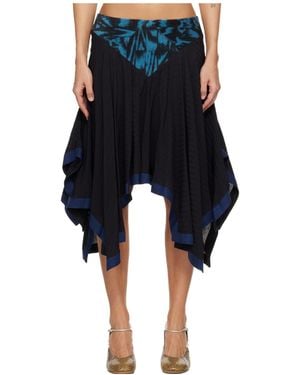 Kiko Kostadinov Asymmetrical Skirt - Blue