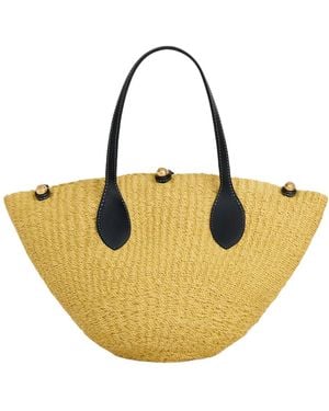 Celine Small Triomphe Beads Basket - Metallic