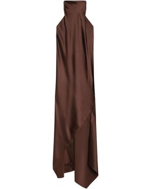 Helmut Lang Lace-Up Dress - Brown