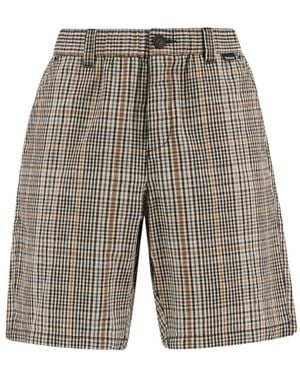 Barbour Fife Checked Shorts - Grey