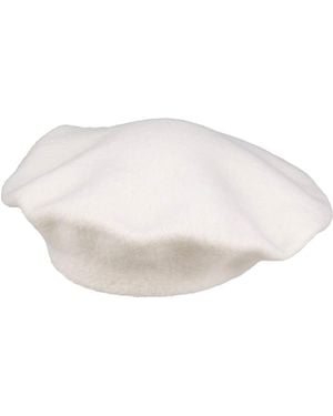 Maison Margiela Solid Wool Beret - White