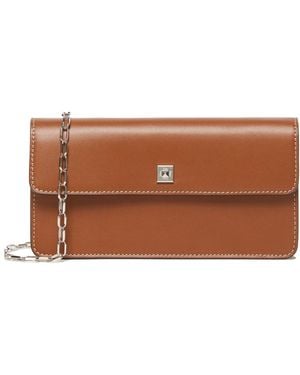 Max Mara Leather Phone Pouch - Brown