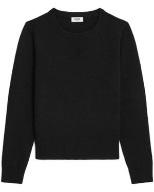 Celine Crew Neck Jumper - Black