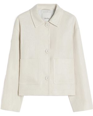 Max Mara Long Sleeve Casual Jacket - White