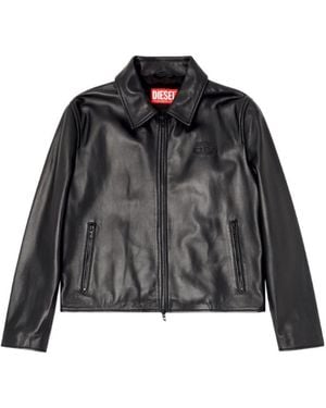 DIESEL L-Amar-Fem-S2 Leather Jacket - Black
