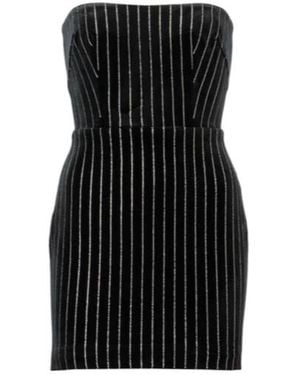 Alex Perry Embellished Strapless Minidress - Black