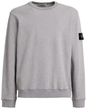 Stone Island Brushed Cotton Sweatshirt - Grey