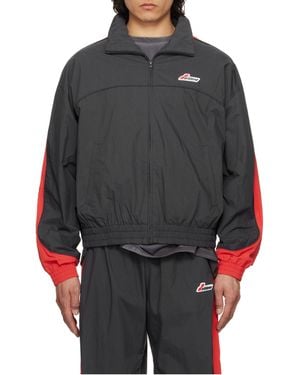 we11done Paneled Zip-Up Bomber Jacket - Gray
