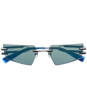 Balmain Geometric Double-Arm Sunglasses - Blue