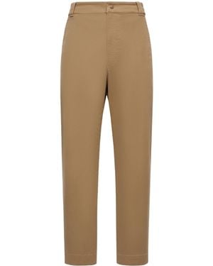 Moncler Straight-Leg Trousers - Natural
