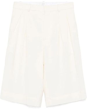Wardrobe NYC Pleated Detail Shorts - White