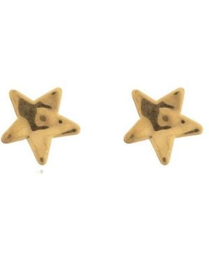 Jil Sander Star Stud Earrings - Metallic