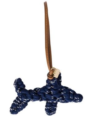 Miu Miu Cord And Leather Trick - Blue