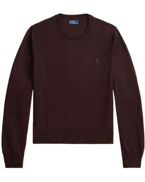 Polo Ralph Lauren Crew Neck Jumper - Purple