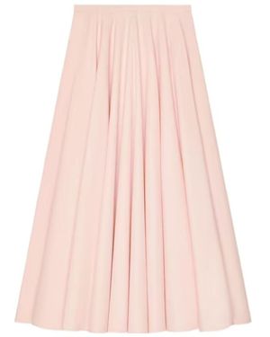 Givenchy Pleated A-Line Maxi Skirt - Pink