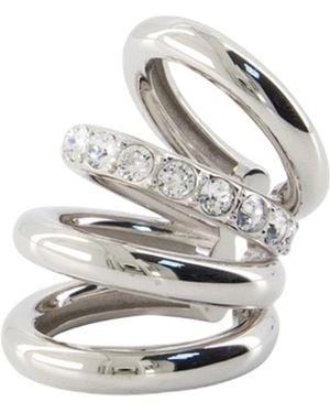 Rabanne Embellished Ear Cuff - White