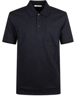 Givenchy Short-Sleeve Polo Shirt - Black