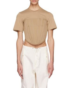 Dion Lee Corset-Style T-Shirt - White