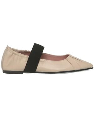 Pretty Ballerinas Pleated Pointed Flats - Multicolour