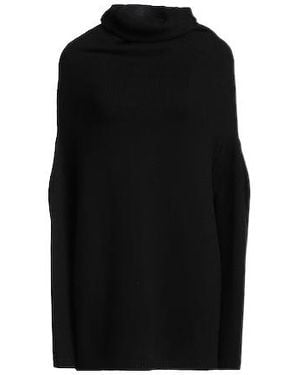 Rick Owens Solid Cashmere High-Neck Knit Jumper - Black