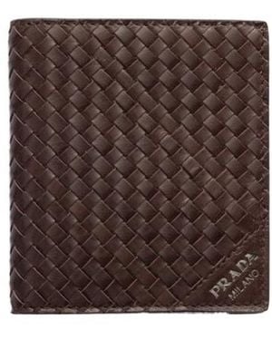 Prada Leather Wallet - Brown