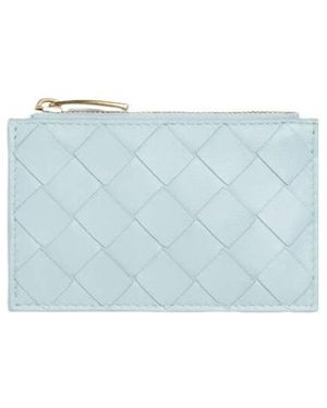 Bottega Veneta Interwoven Detail Wallet - Blue