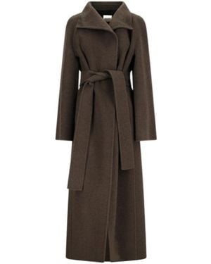KHAITE Lapel Coat - Brown