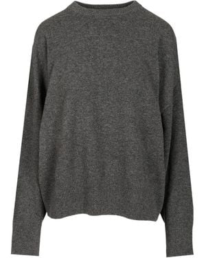Loulou de Saison Anaa Lds Round Neck Jumper - Grey