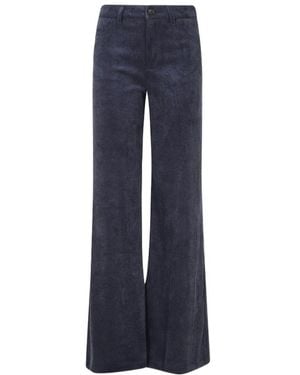 ERMANNO FIRENZE Casual Trousers With Belt Loops - Blue