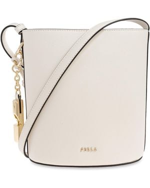 Furla Roxie Logo Mini Shoulder Bag - White