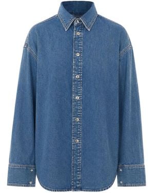 Haikure Victoria Buttoned Denim Jacket - Blue