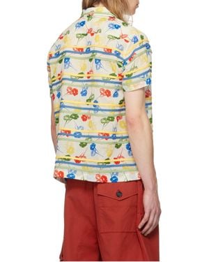 Bode Flower Stamp Shirt - Multicolor