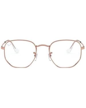 Ray-Ban Hexagonal Frame Glasses - White