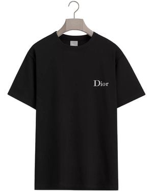 Dior T-Shirt With Embroidery, Relaxed Fit - Black