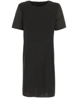 Emporio Armani Round Neck Dress - Black
