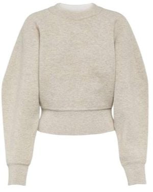 Alaïa Wool-Blend Sweater - White
