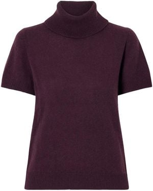 Allude Oversized Knit Top - Purple
