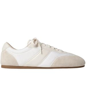 Lemaire Low Top Lace Up Trainers - White