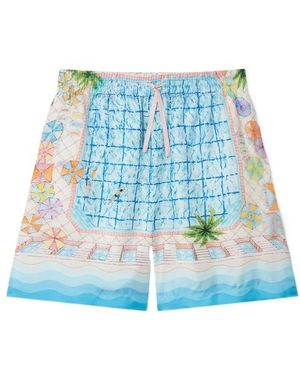 CASABLANCA Le Plongeon Shorts - Blue