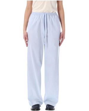 Loulou de Saison Loulou Sero Cotton Poplin Trousers - Blue