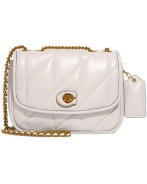 COACH Pillow Madison Quilted Shoulder Bag - Natural