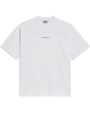 Balenciaga Oversized Logo T-Shirt - White