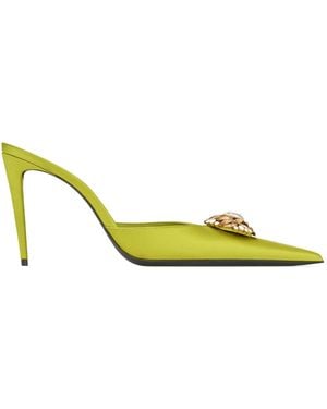 Saint Laurent Cosmo Mules - Yellow