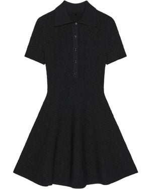 Givenchy Jacquard Mini Shirt Dress - Black