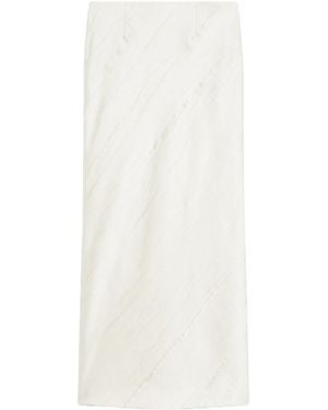 Sportmax Ruta Back Slit Skirt - White