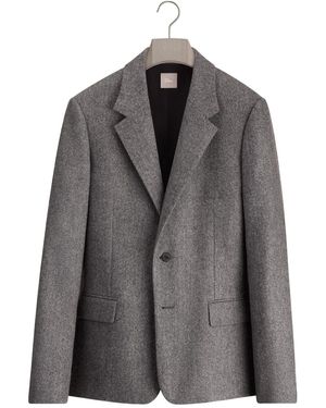 Dior Single-Breasted Suit Jacket - Gray