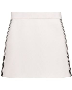 Dior Flared Miniskirt - White
